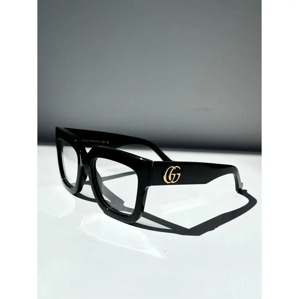NEW Gucci GG1549O Black Thick Rim Eyeglasses Frames